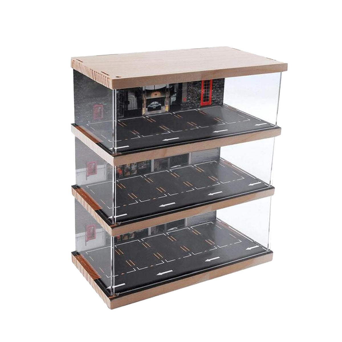 1/64 Scale Diecast Model Car Display Case Car Garage Display Case, Protection Variable Desktop Decor for Gifts, Model Car Collectible, Toy Cars , 3 Tier