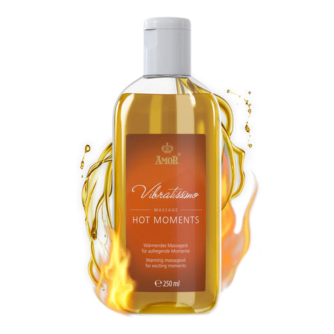 Vibratissimo “Hot Moments” Warming, Soothing Massage Oil, Erotic Love Oil 250ml