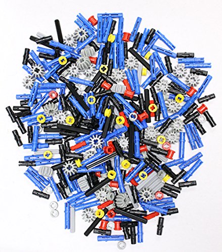 LEGO Technic NEW HUGE LOT 350 pcs CONNECTOR PIN GEAR AXLE BUSH LOT Grey Black Blue Red Yellow Bushing Mindstorms NXT ev3 Part Piece Robot Motor Robotics