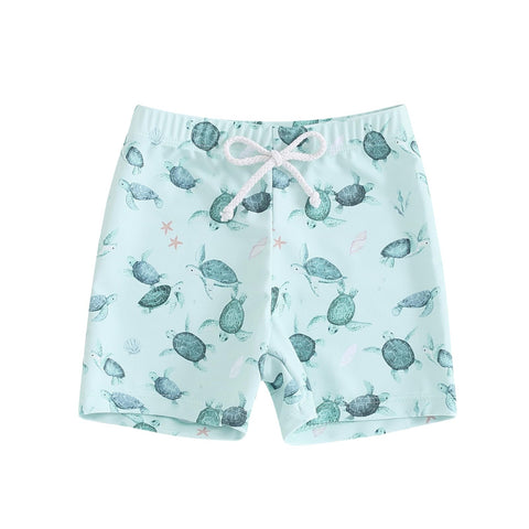 Baby Boy Swimsuit Toddler Baby Boy Beach Swim Shorts Bathing Suitt Swimsuit Swimwear Shorts Boys Swim Trunks (A-Turtle Green,6-12 Months)