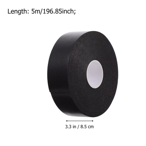 Lurrose Eyelash Extension Tape, 5 Rolls Adhesive Foam Eyelash Extension Tape Breathable Adhesive Lash Tape for Eyelash Extension Supply (Black)