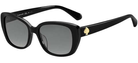 Kate Spade Kenzie/G/S Sunglasses, Black, 53