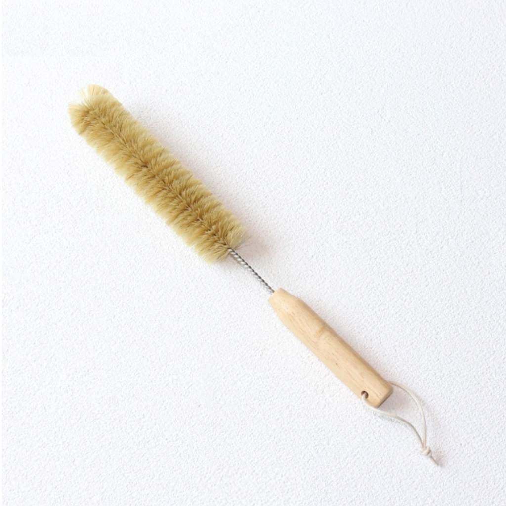 Jungle Culture Water Bottle Brush with Bamboo Handle & Hardworking Sisal Bristles • Cleaning Brushes for Reusable Drinking Bottles • Glass Bottle Cleaner • Zero Waste Product