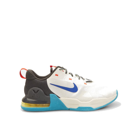 Nike Unisex Air Max Alpha Trainer 5 - Lace Up Mesh Style Training Shoe Off White/Blue 10.5 10.5 Women/8.5 Men