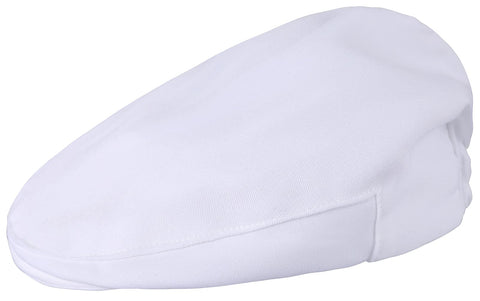 A&J DESIGN Infant Boy Christening Hat 3-6 Months Flat Paperboy Cap White