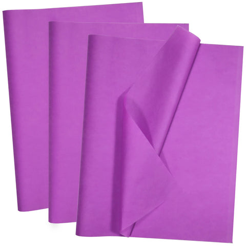 100 Sheets Purple Tissue Paper Artdly 14 x 20 Inches Purple Wrapping Paper Bulk for Weddings Birthday DIY Project