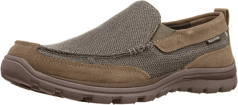 Skechers Men's Superior Milford Khaki Slip-On Loafers 11.5 M US