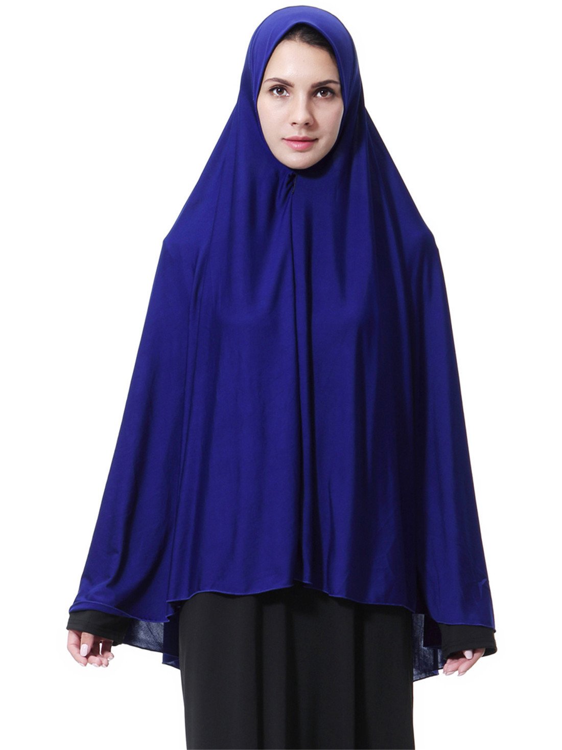 GladThink Womens Muslim Long style Hijab BLUE XL