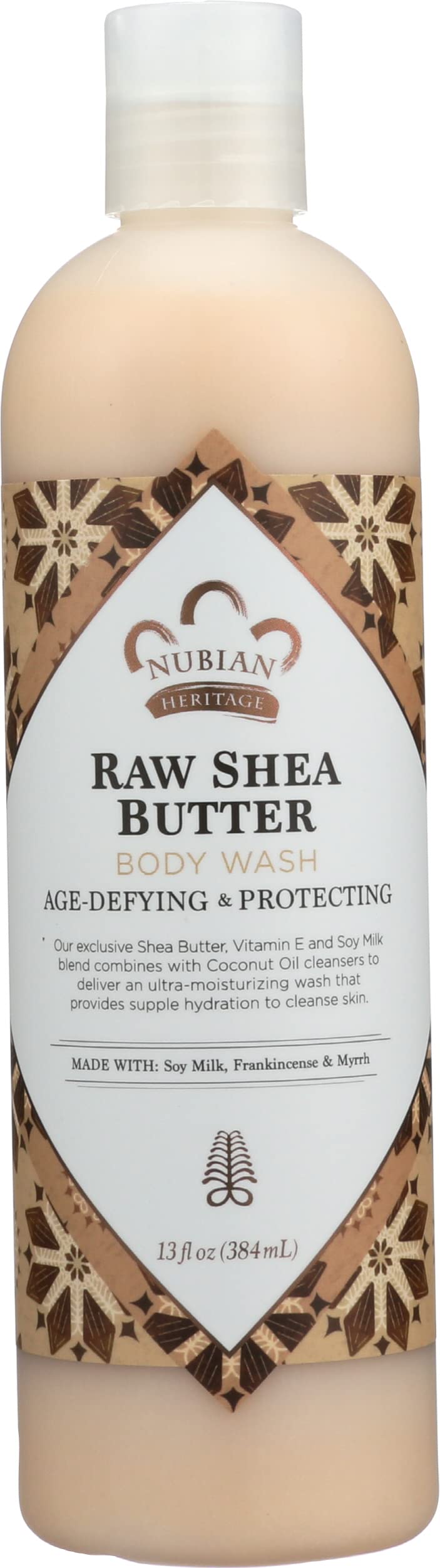 Nubian Heritage Raw Shea Butter Body Wash, Age-Defying & Protecting, 13 Oz (Pack of 3)
