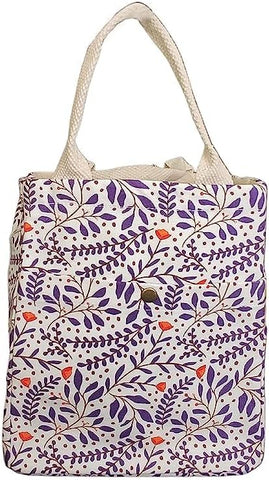 Earthsave Insulated Lunch Bag for Office Men & Women | Canvas Tiffin Bags for Office |Lunch Box Bag for Kids | Drawstring Lunch Bag