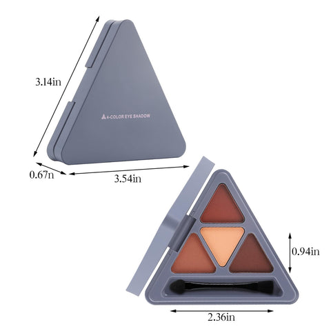 Boobeen Highly Pigmented Eyeshadow Palette Eye Shadow Powder Makeup Bright Eye Shadow Palettes-4 Colors, Shades in Matte and Shimmer, Long Wearing Blendable