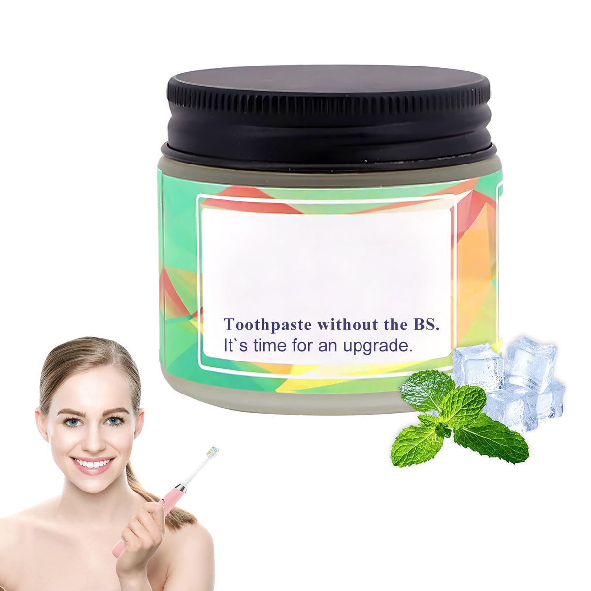 NOB Toothpaste Tablets Hydroxyapatite Chewable Toothpaste Eco-Friendly Travel Toothpaste Zero Waste Natural Paste Tabs(62Pcs)