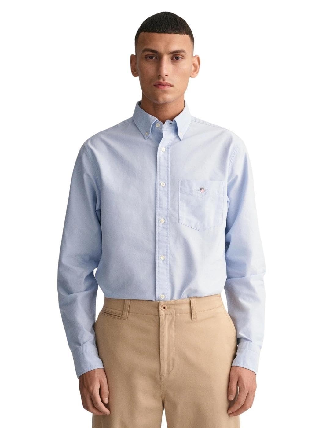 GANT Mens Oxford Shirt Light Pink Pale Blue XL