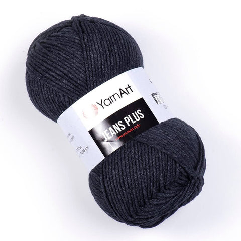 Yarn Art Jeans Plus Yarn, 55% Cotton 45% Polyacrylic, 100 g (3.5 oz), 160 m (174 yds), Yarn Weight: 4 : Worsted-Aran (28) (JeansPlus1)