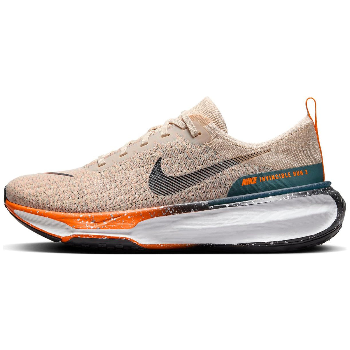 Nike ZOOMX Invincible Run FK3, Oatmeal/Orange, 10.5 US, FQ8720-140
