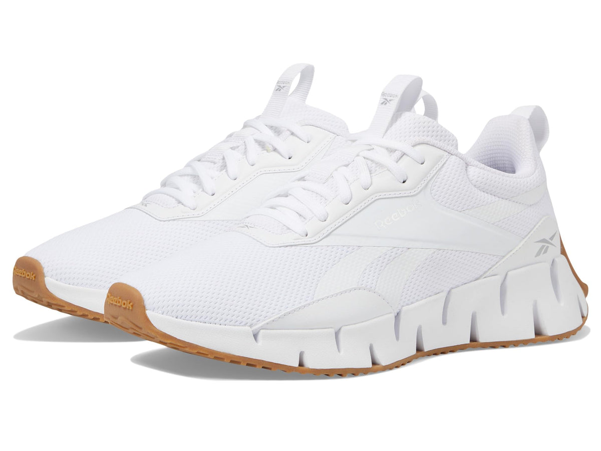 Reebok Women's Zig Dynamica Str Sneaker, Footwear White/Silver Metallic Lee 3, 10
