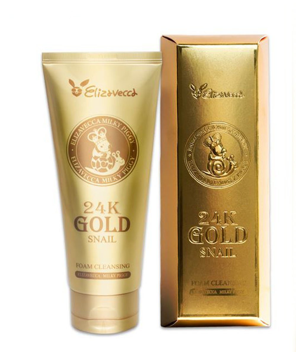 Elizavecca 24k Gold Snail Foam Cleansing 180ml/6.09 fl.oz. - Facial Cleansing | Face Cleansing Foam