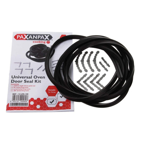 Paxanpax PCK023 Universal '3-in-1' 3-Sided, 4-Sided & Round Cornered Silicone Rubber Oven Door Gasket Seal Kit