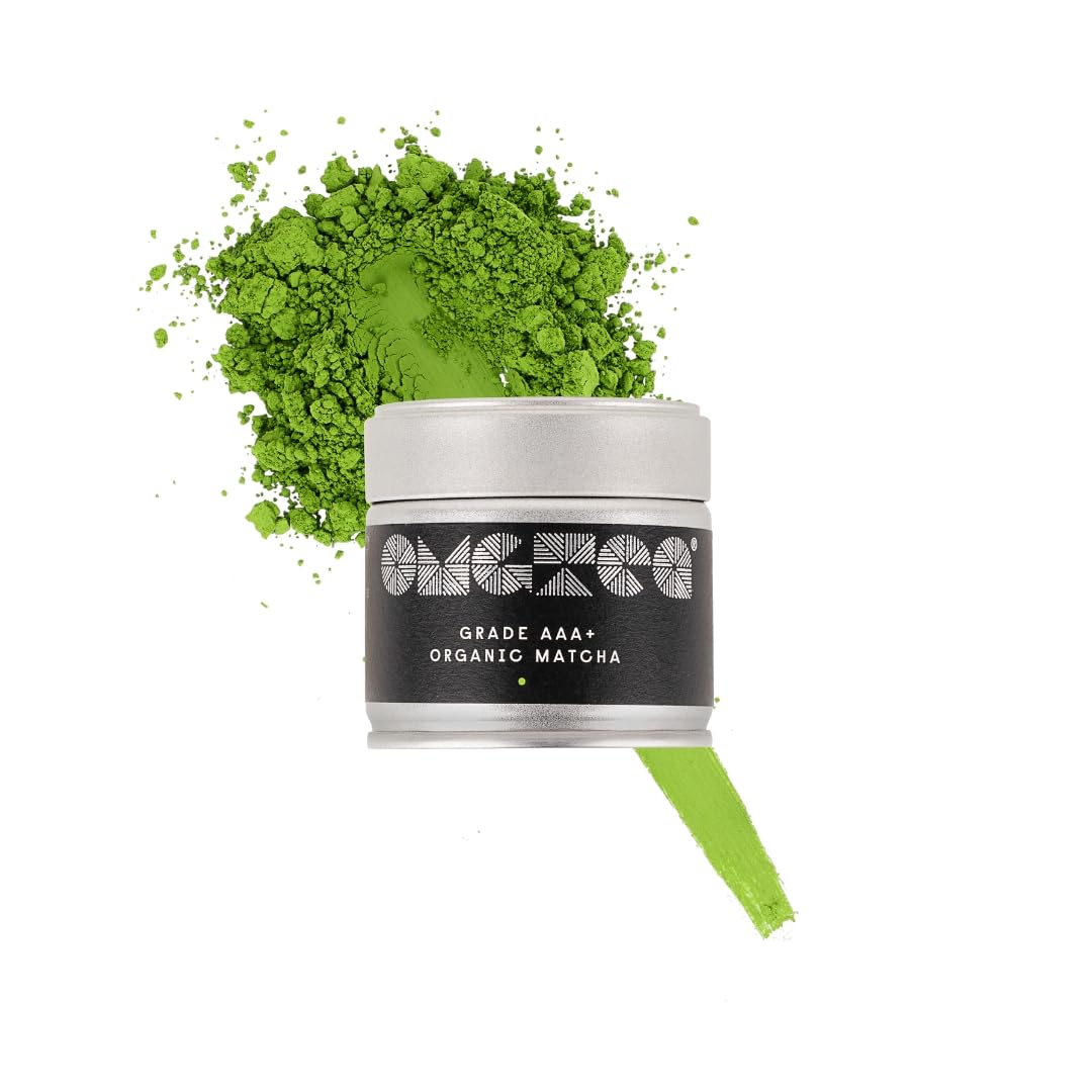 30g Premium Japanese Matcha Green Tea Powder - Ceremonial AAA+ Grade - Organic, Vegan, Gluten-Free - 3-Star Great Taste Award Holder - Produced in Kagoshima, Japan