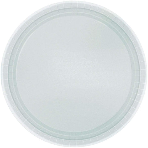 Amscan Luncheon Plates Party Supplies, One Size, Silver
