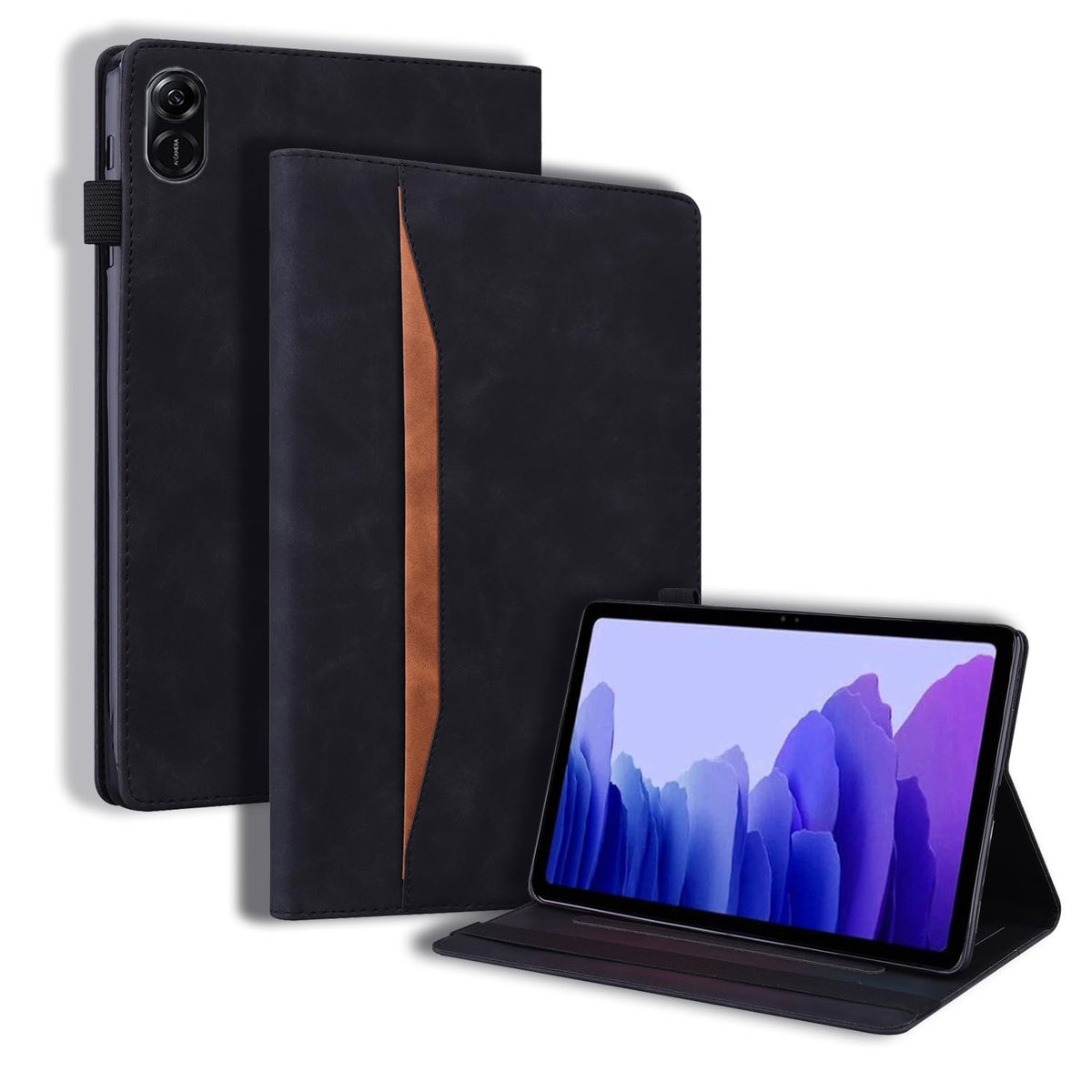 Rosbtib Tablet Case for Honor Pad X9 2023 11.5 Inch PU - Leather Flip Case Protector with Card Slot Honor Pad X8 Pro, Business Black