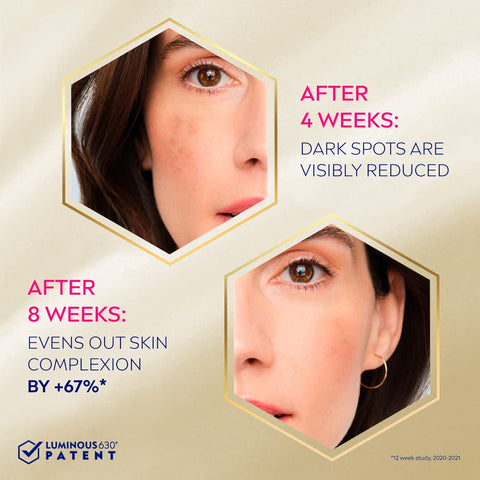 NIVEA Cellular LUMINOUS 630 Anti-Dark Spot Tinted Fluid SPF 20 Double Corrector (40ml), Correcting Dark Spot Cream, Facial Concealer for Luminous Skin