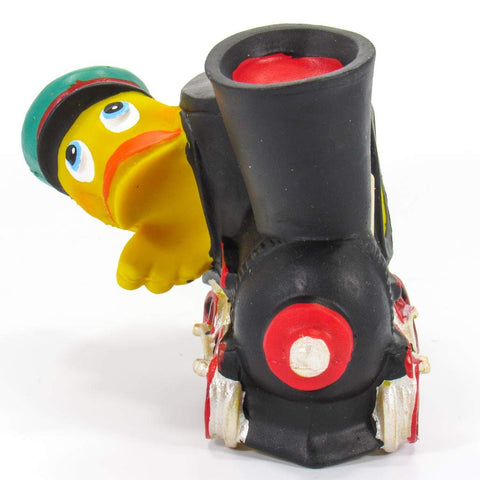 Train Conductor Rubber Duck Bath Toy | All Natural, Organic, Eco Friendly, Squeaker | Imported from Barcelona, Spain
