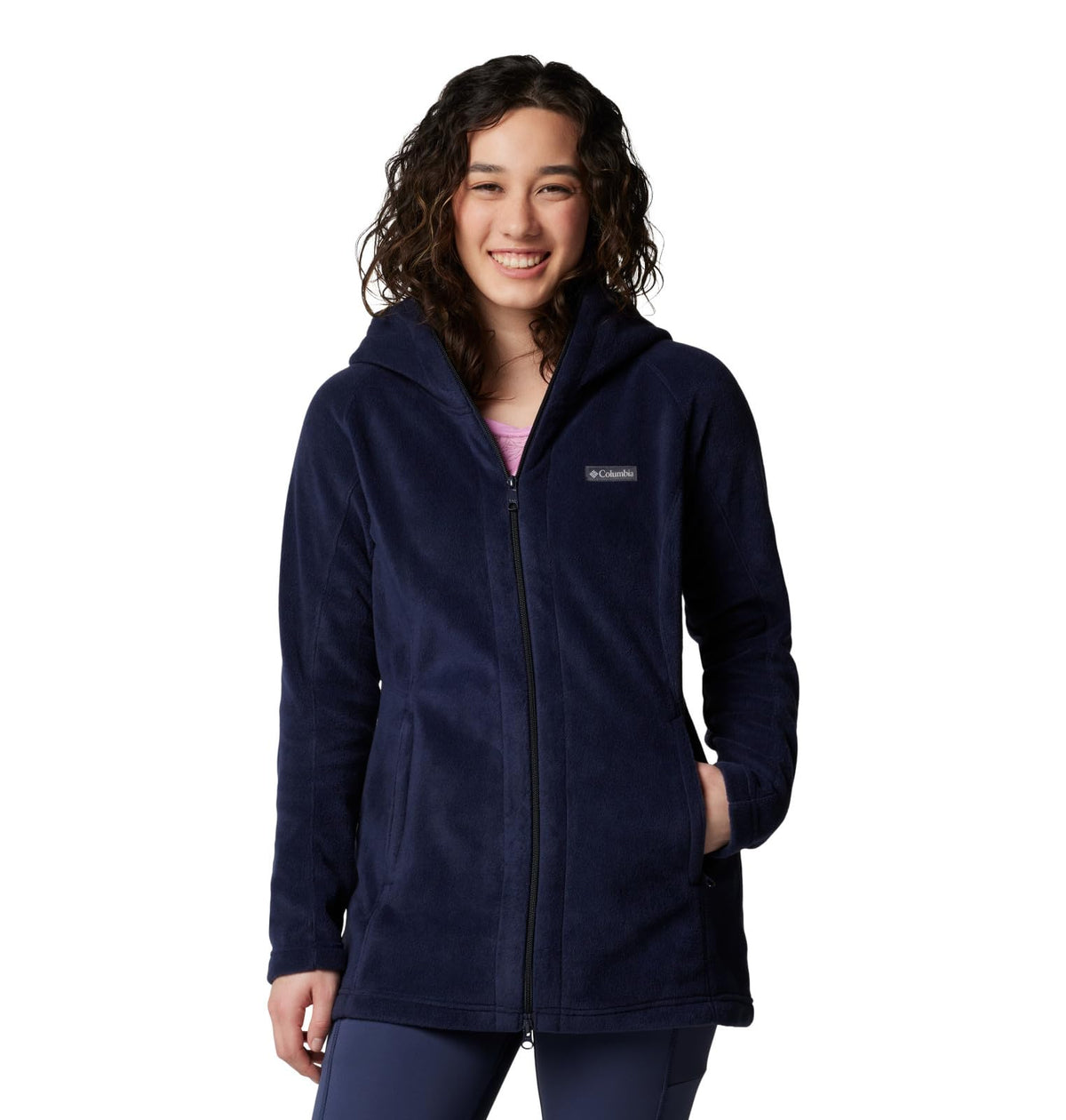 Columbia Women's Benton Springs II Long Hoodie, Dark Nocturnal, XX-Large