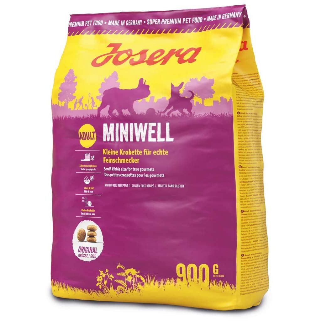Josera - Food for Dogs 5x900 g - Mini Well - Poultry - Small Adult Pets - Protects the Teeth - Promotes Hair and Skin