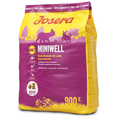 Josera - Food for Dogs 5x900 g - Mini Well - Poultry - Small Adult Pets - Protects the Teeth - Promotes Hair and Skin