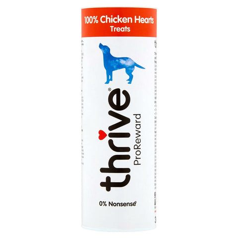 thrive Petproject ProReward 100% Chicken Hearts Dog Treats 30g Tube