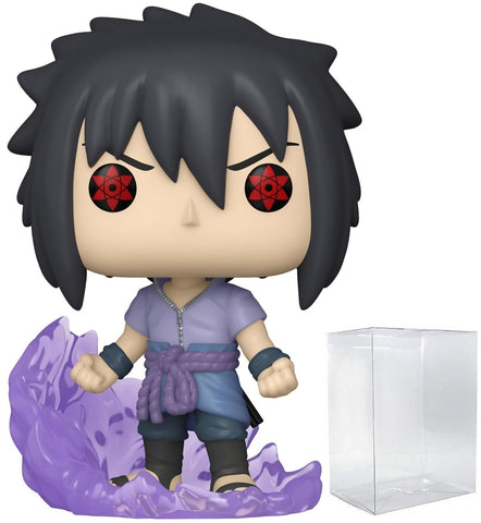 POP Naruto Shippuden - Sasuke Uchina (First Susanoo) Funko Vinyl Figure (Bundled with Compatible Box Protector Case), Multicolor, 3.75