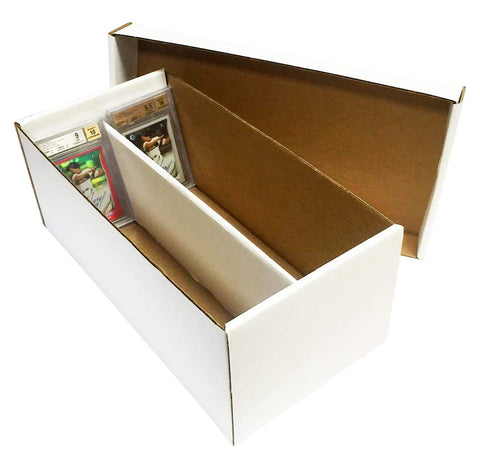 (10) Graded Shoe 2-Row Cardboard Storage Boxes - Baseball, Football, Basketball, Hockey, Nascar, Sportscards, Gaming & Trading Cards Collecting Supplies by MAX PRO - GSB