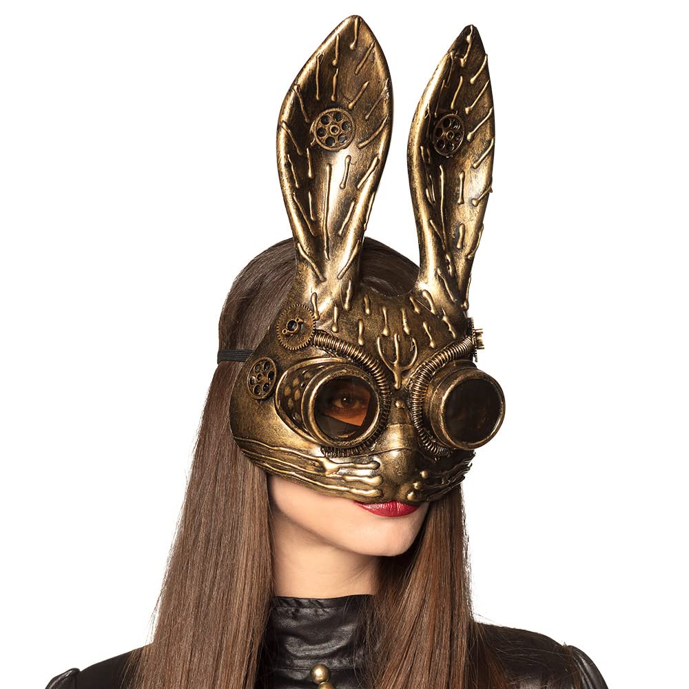 Boland 10131939 SteamBunny Half Mask Bronze