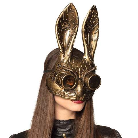 Boland 10131939 SteamBunny Half Mask Bronze