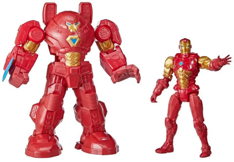 Avengers Marvel Mech Strike 8-inch Super Hero Action Figure Toy Ultimate Mech Suit Iron Man, for Kids Ages 4 and Up , Black