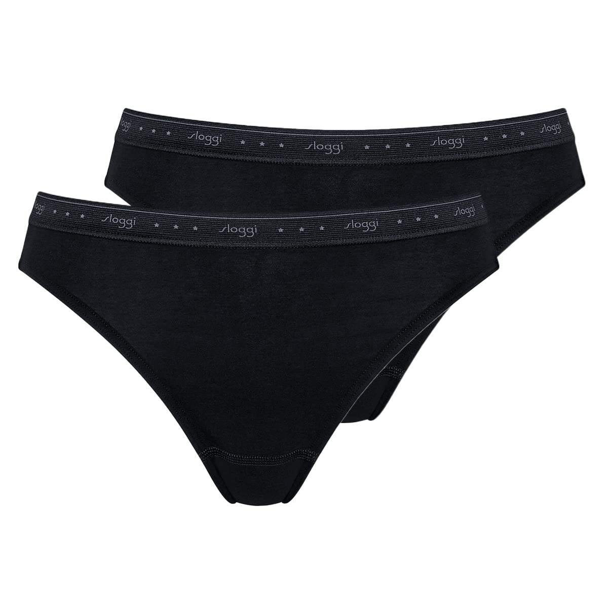 Sloggi Women's 24/7 100 Tai 2P, Black, 48