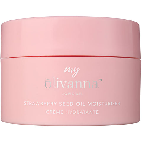 My Olivanna Strawberry Seed Moisturiser | Day & Night Cream | Skin Care For Teenage Girls & Boys | Face Cream For Dry Skin With Hyaluronic Acid | Soothing & Smoothing Complex | Vegan Friendly Formula