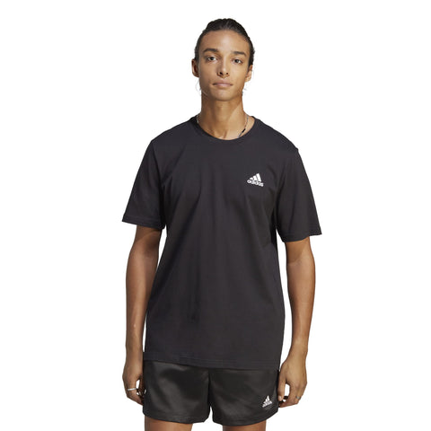 adidas Men's Essentials Single Short Sleeve T-Shirt, Black, XXL