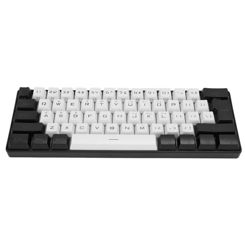 gernie Mini RGB Keyboard Luminous Portable Compact Wired Keypad for G61 Office Game Business, Cherry Mx Brown Keyboard (White), gerniengz5xq9vri-11