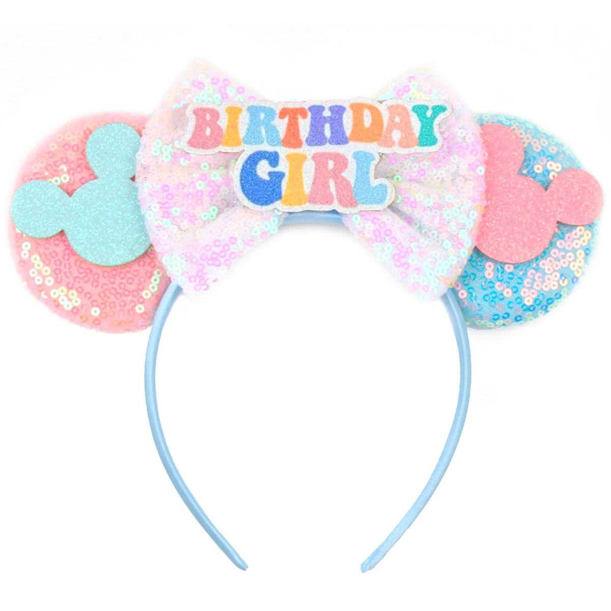 MADO Mouse Ears Headband for Women adults kids, mouse Ears for Adult Kids women girls boys,Park Ears headbands for Women (new-birthday)
