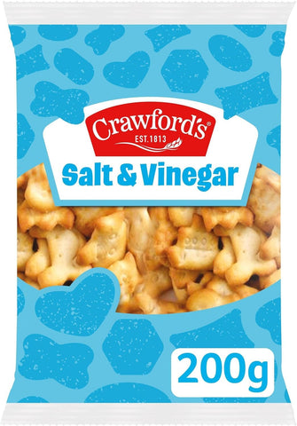 Crawford's Salt & Vinegar Flavour Savoury Nibbles 200g - 2 Pack in a Premier Life Store Box