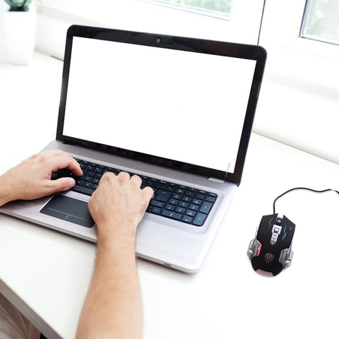 SOLUSTRE Mouse 6d Computer Gamer noiseless Backlit USB for Laptop Computer mice Computer USB Optical mice Computers laptops programmable Ergonomic Gaming Office abs Wired with Lights