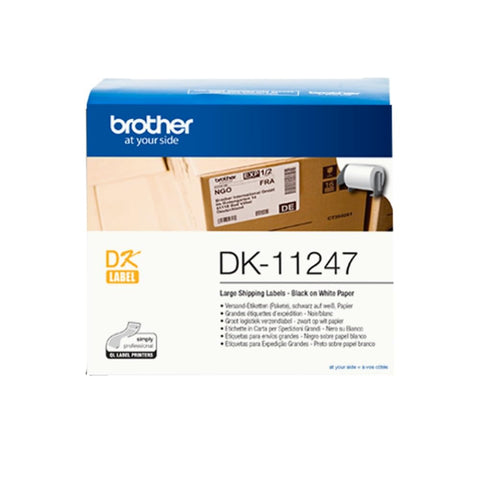 Brother Original Shipping Label, White, Large (103.6 x 164.3 mm)