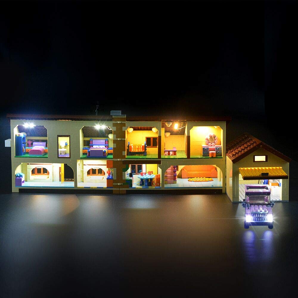 GEAMENT LED Light Kit Compatible with Lego The Simpsons House - Lighting Set for The Simpsons 71006 Building Model (Model Set Not Included)