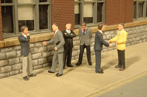Bachmann Industries Miniature O Scale Figures Businessmen Train (6 Piece)