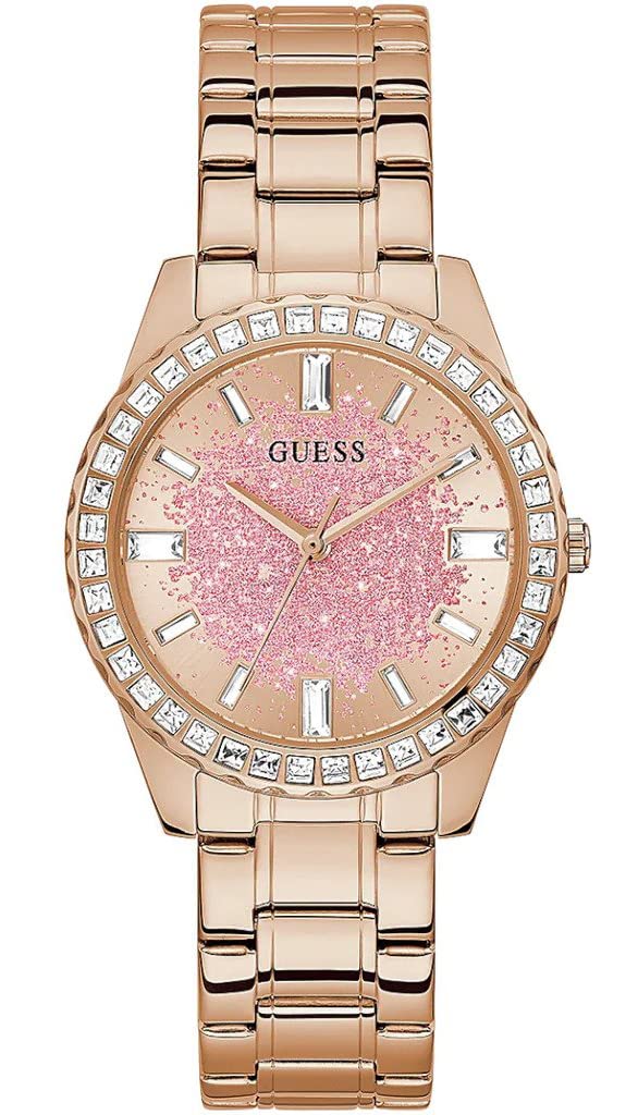 GUESS Women Analogue Quartz Watch with Stainless Steel Strap GW0405L3
