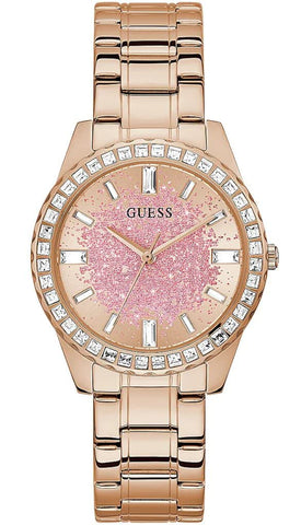 GUESS Women Analogue Quartz Watch with Stainless Steel Strap GW0405L3