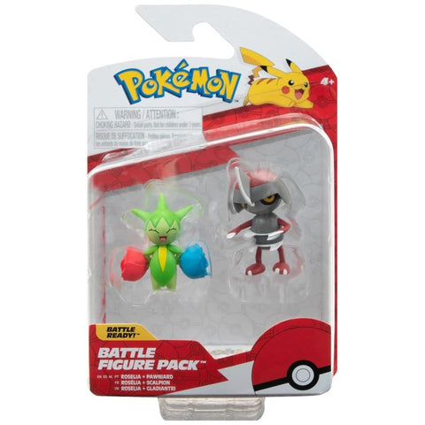 Pokemon Battle Figure 2 Pack (Pawniard & Roselia) W15