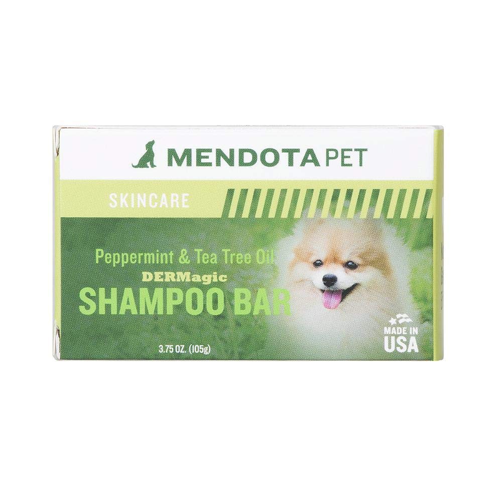 DERMagic Peppermint/Tea Tree Oil Shampoo Bar, 3.75 oz, Certi